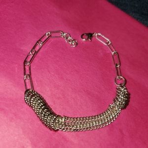 Super Cute Bracelet with Paperclip Chain & Rings